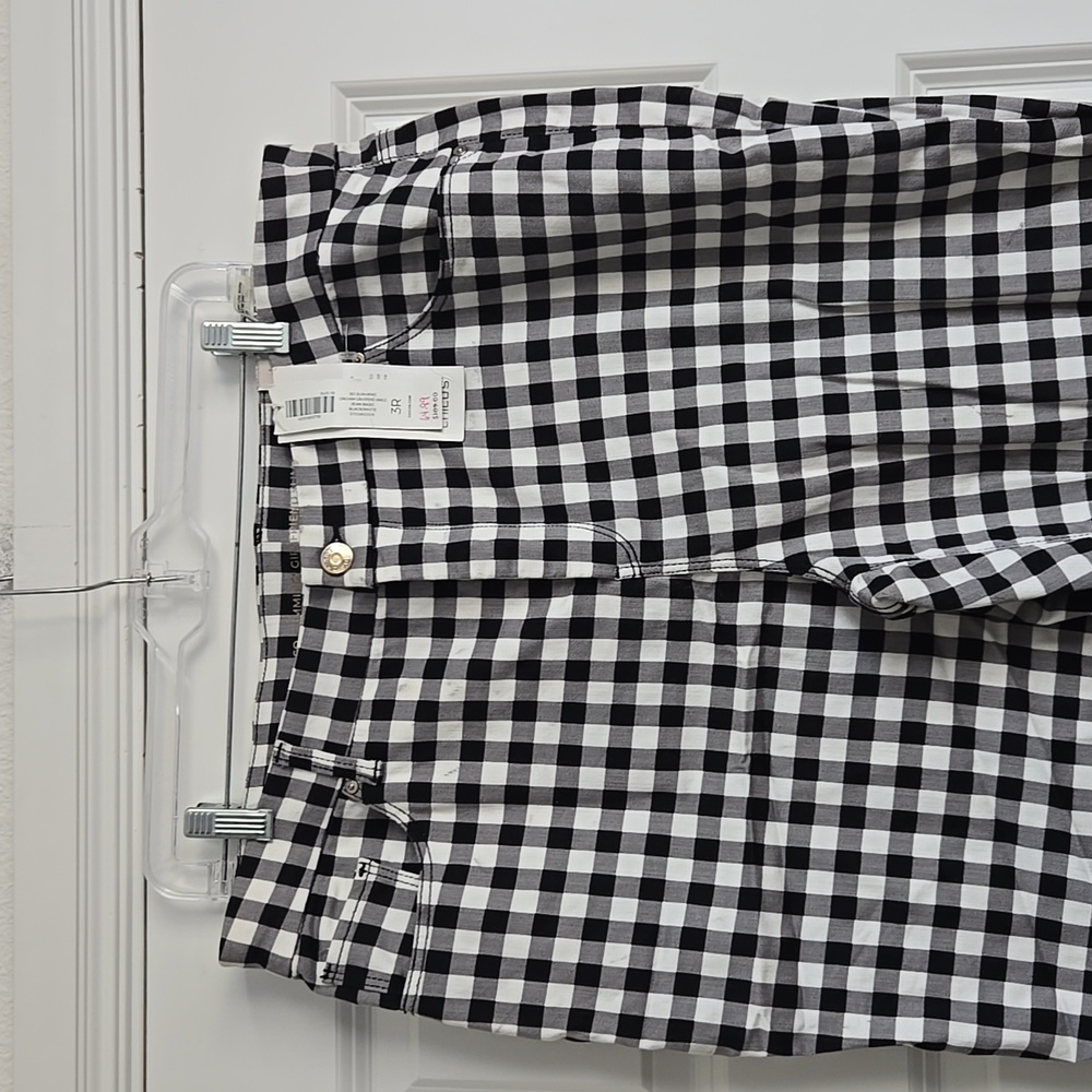 Chico's Black and White Checkered/gingham Chinos - Picture 2 of 10